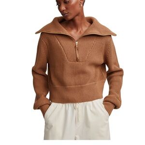 Mentone Half-Zip Knit Pullover
golden bronze 
Size Small
Sold out online !